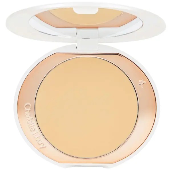 CHARLOTTE TILBURY AIRBRUSH FLAWLESS FINISH BRIGHTENING POWDER-TAN-DEEP .31oz full size