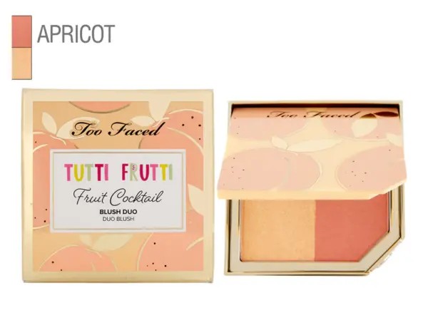 TOO FACED TUTTI FRUTTI FRUIT COCKTAIL BLUSH DUO “APRICOT IN THE ACT” 6.32g