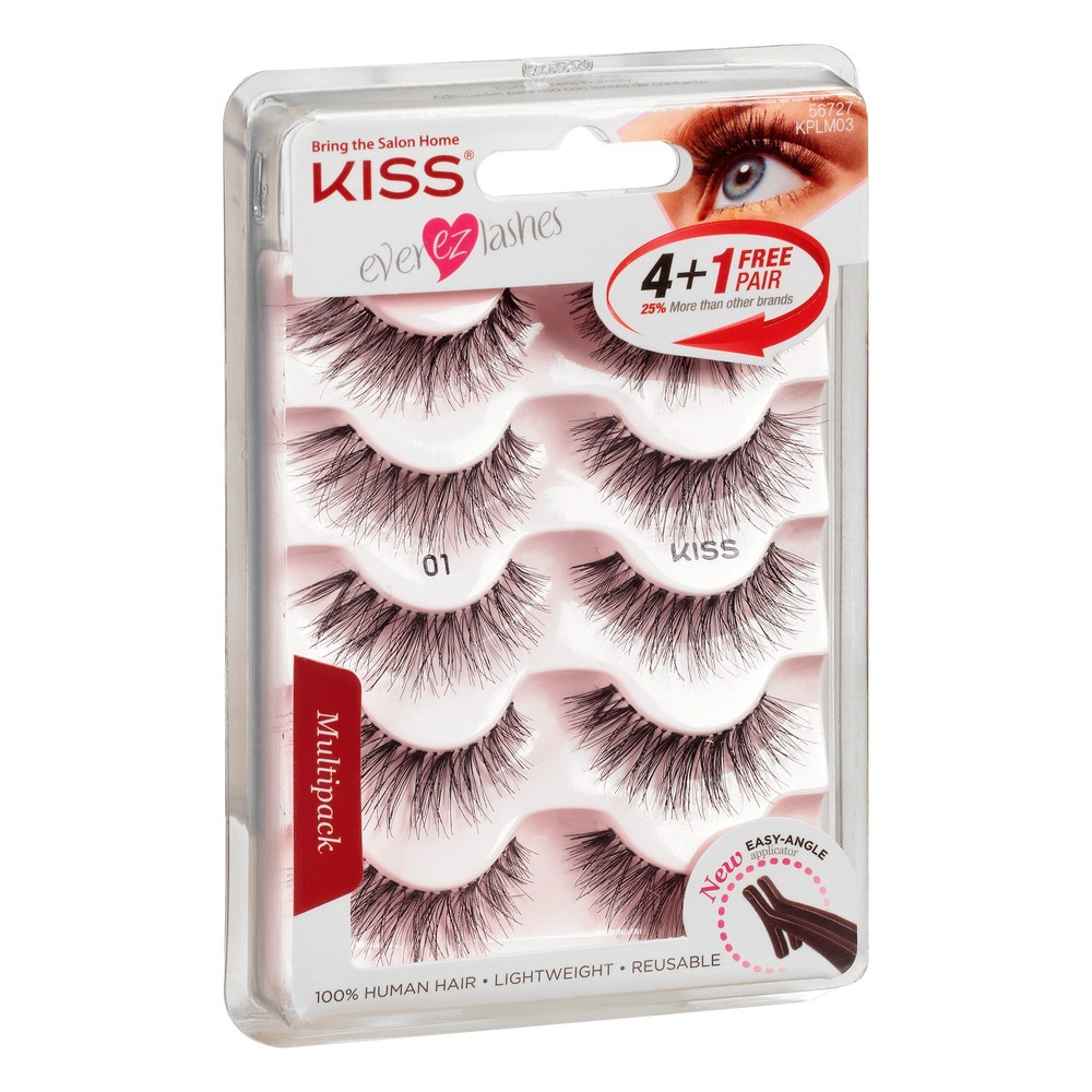 KISS EVER EZ LASHES 01 5 PARES
