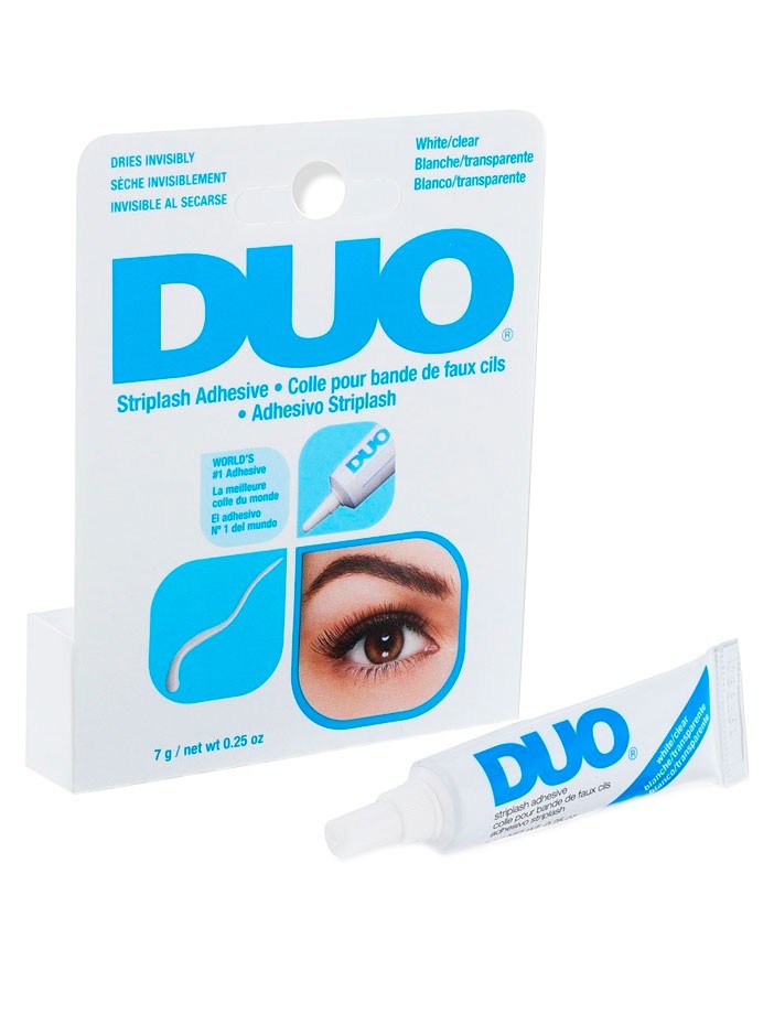 DUO PEGAMENTO PARA PESTAÑAS “BLANCO/TRANSPARENTE” 7g