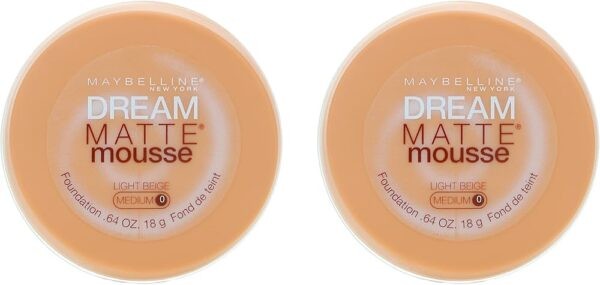 MAYBELLINE DREAM MATTE MOUSSE LIGHT BEIGE MEDIUM 0