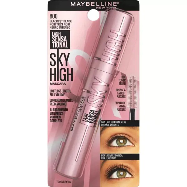 MAYBELLINE LASH SENSATIONAL SKY HIGH MASCARA 800 BLACKEST BLACK