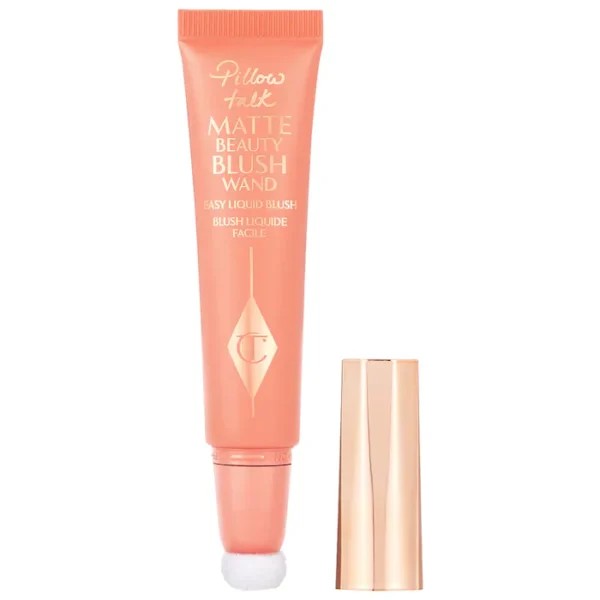 CHARLOTTE TILBURY PILLOW TALK MATTE BEAUTY BLUSH WAND EASY LIQUID BLUSH PEACH POP