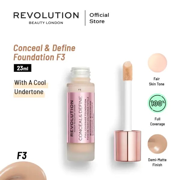 REVOLUTION CONCEAL & DEFINE TONO F3 23ML