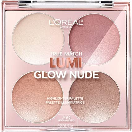 True Match Lumi Glow Nude Highlighter Palette Loreal 760 Moonkissed