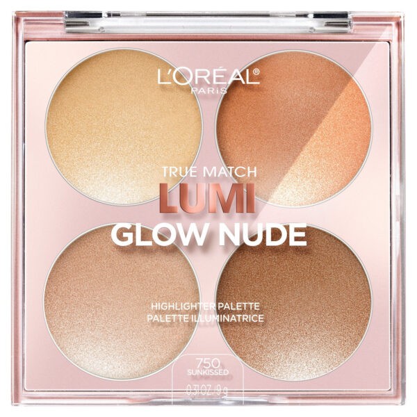True Match Lumi Glow Nude Highlighter Palette Loreal 750 Sunkissed
