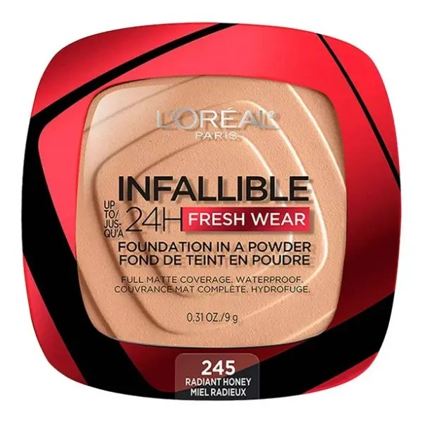 Loreal Infallible 24h Fresh Wear Powder 245 Radiant Honey