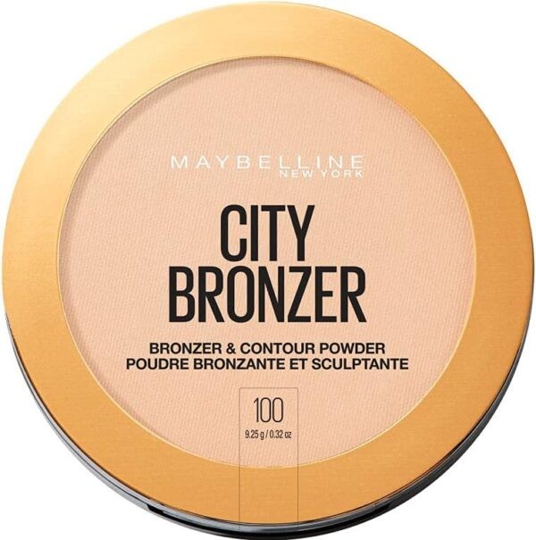 Maybelline New York City Bronzer Powder – Bronceador de maquillaje y polvo de contorno, 100