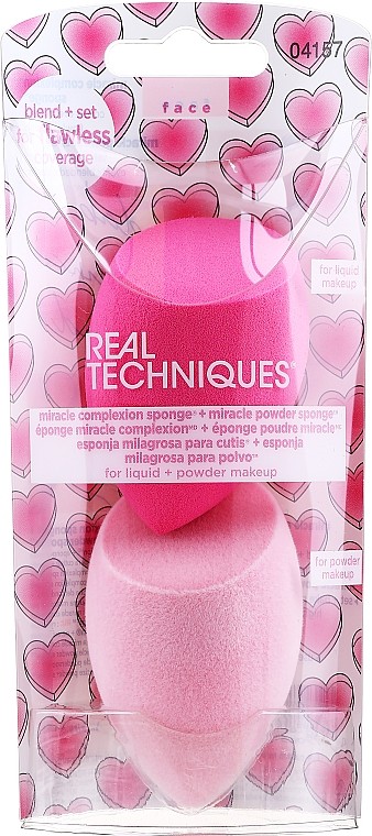 REAL TECHNIQUES MIRACLE COMPLEXION SPONGE+MIRACLE POWDER SPONGE 04157