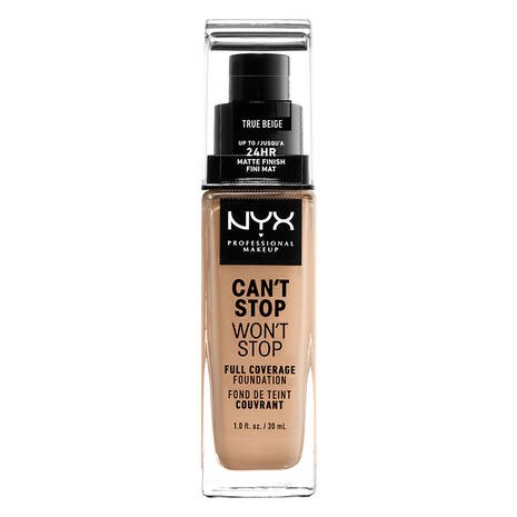NYX CAN’T STOP WON’T STOP FULL COVERAGE FOUNDATION “TRUE BEIGE” 30ml