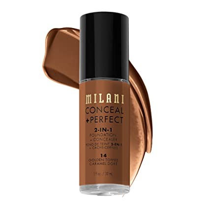 Milani Conceal + Perfect Foundation 14 Golden Toffee