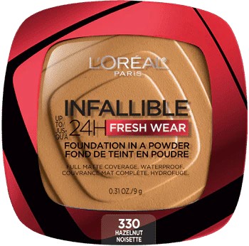Loreal Infallible 24h Fresh Wear Powder 330 Hazelnut